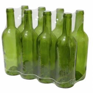 Kinekus Sklenená fľaša na víno 750 ml, zelená, značky Kinekus