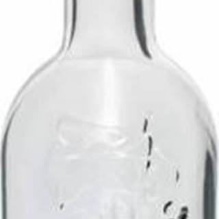 Kinekus Sklenená fľaša na alkohol s dekorom 500 ml, gumená zátka, značky Kinekus