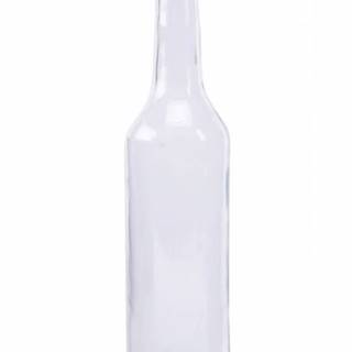 Fľaša na alkohol, sklenená, objem 500ml, SPIRIT, biela