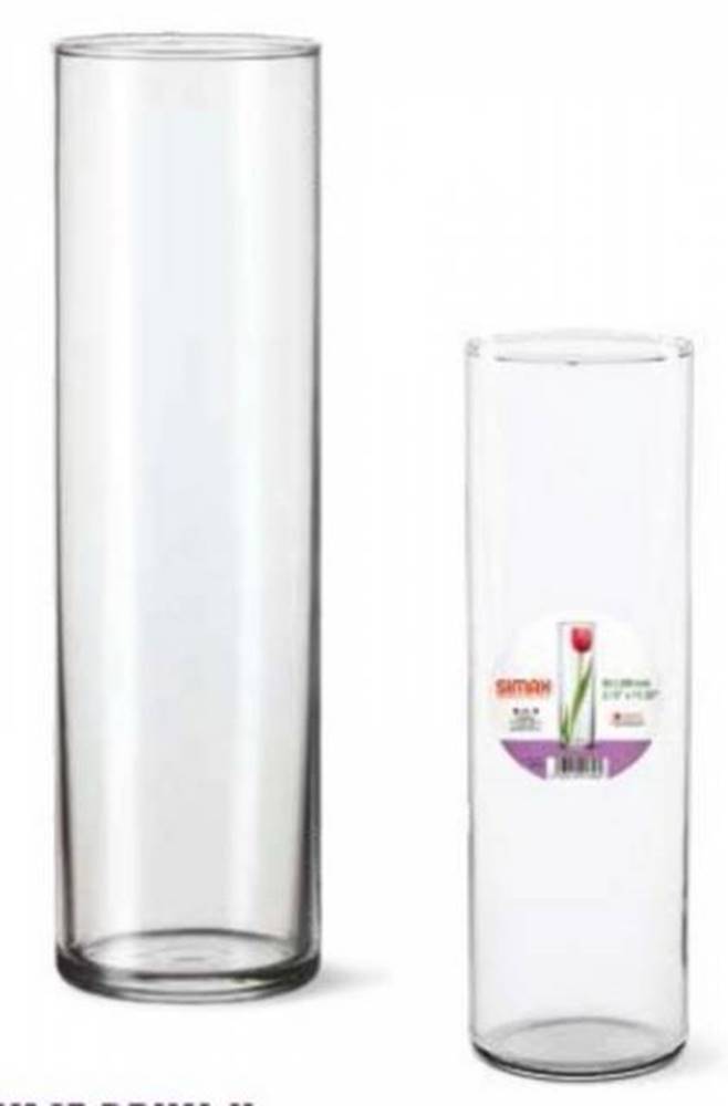 SIMAX Váza DRUM II 27,5 x 8,4 cm číre sklo BOHEMIA, značky SIMAX
