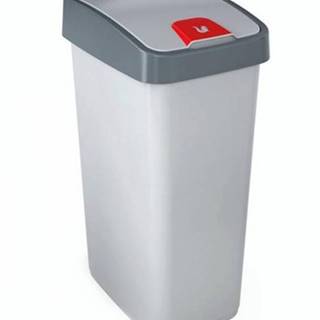 Kinekus Kôš na odpad vyklápací 28 l, plastový MAGNE flip, sivý, značky Kinekus