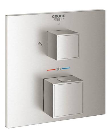 Vaňová batéria Grohe GROHTHERM CUBE bez podomietkového telesa supersteel