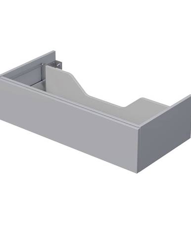 Kúpeľňová skrinka pod dosku s 1 zásuvkou Naturel Ratio 100x26x50 cm v šedej farbe mat
