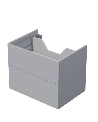 Kúpeľňová skrinka pod dosku se 2 zásuvkami Naturel Ratio 70x56x50 cm v šedej farbe mat