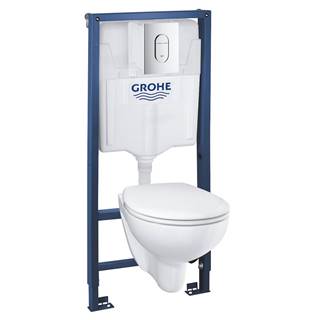 Cenovo zvýhodnený závesný WC set Grohe do ľahkých stien / predstenová montáž + WC Grohe Bau Ceramic