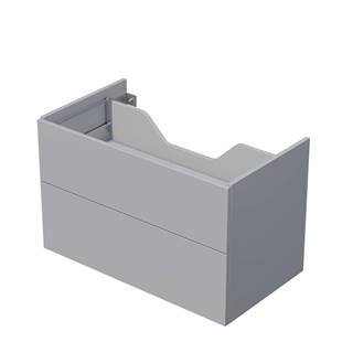 Kúpeľňová skrinka pod dosku se 2 zásuvkami Naturel Ratio 90x56x50 cm v šedej farbe mat