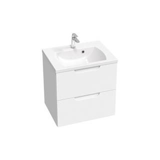 Kúpeľňová skrinka pod umývadlo Ravak Classic II 70x58,5x45 cm biela lesk