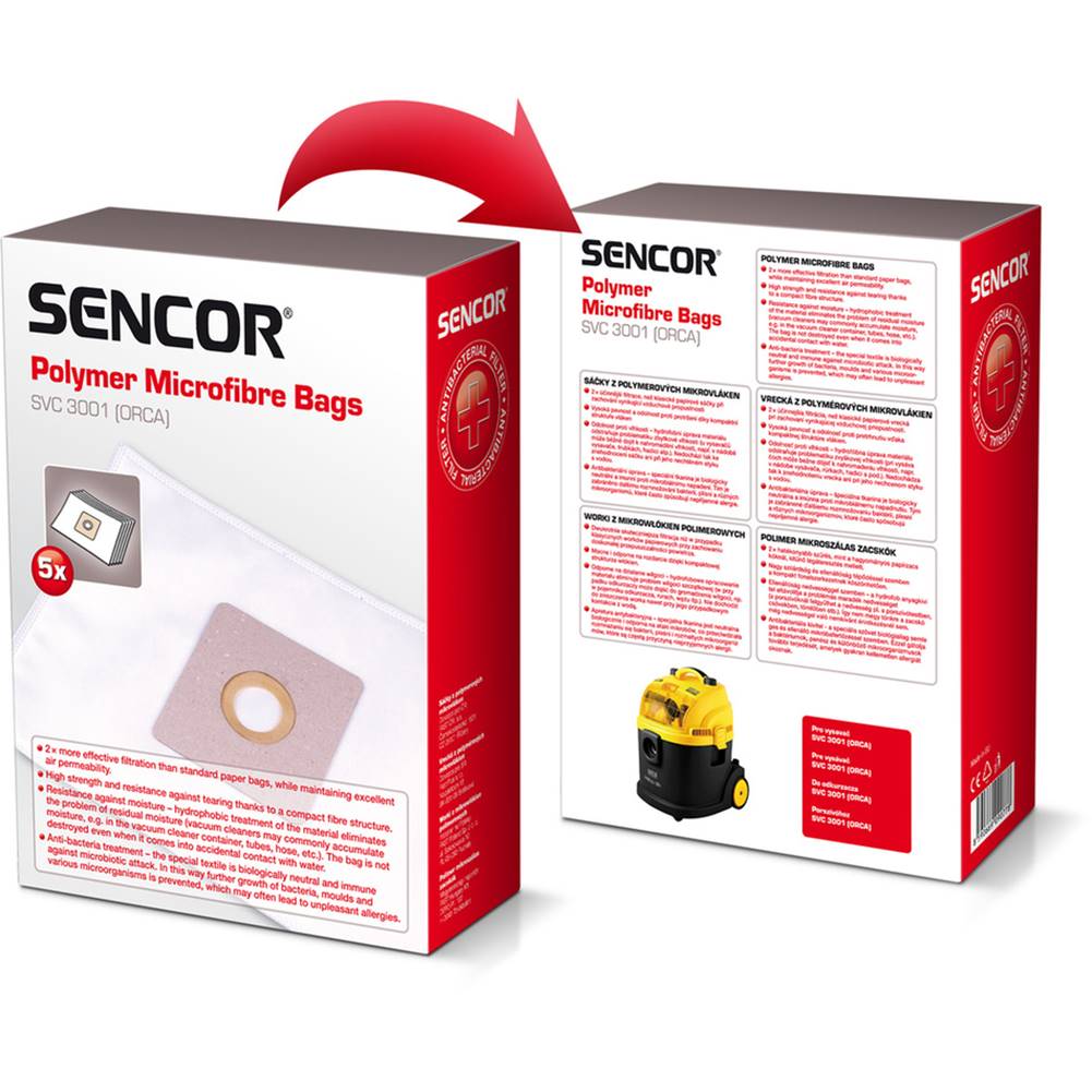 Sencor SENCOR MICRO SVC 3001 5ks vrecká do vysávača, značky Sencor