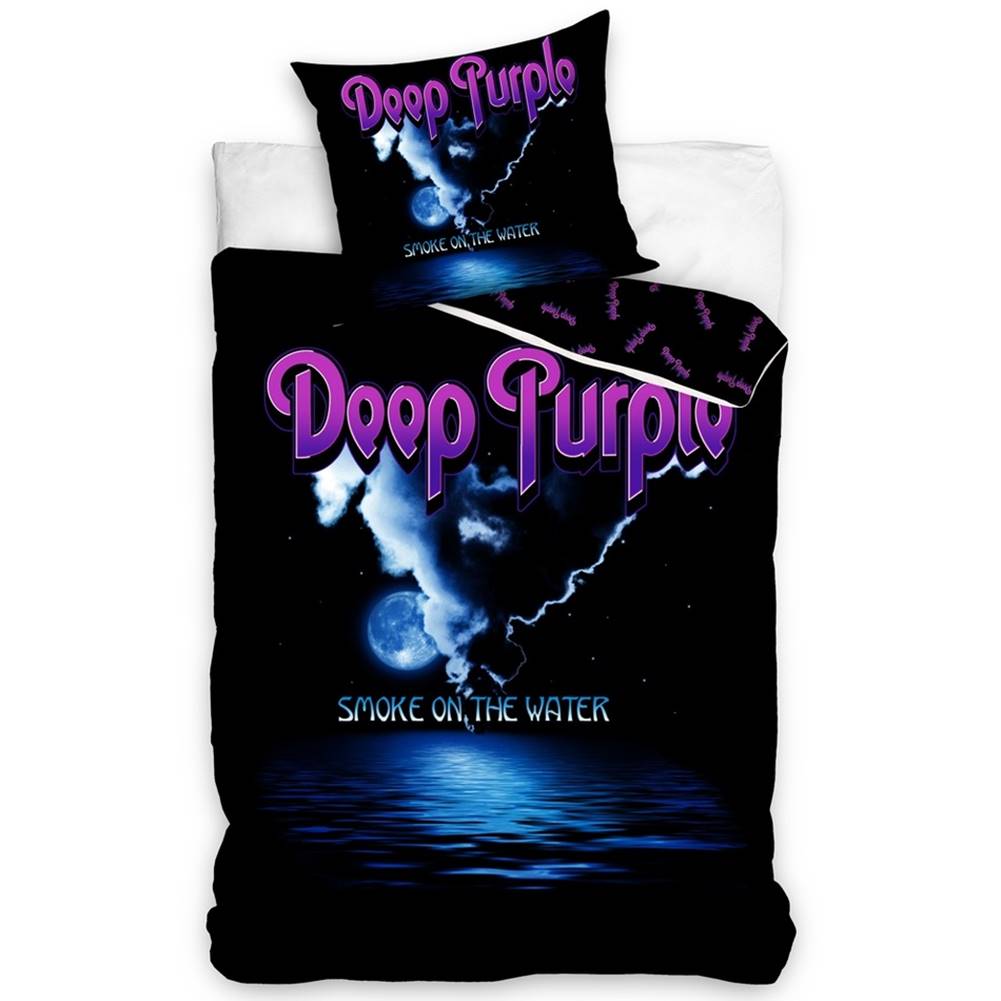 Rappa Carbotex Bavlnené obliečky Deep Purple Smoke on the water, 140 x 200 cm, 70 x 90 cm, značky Rappa