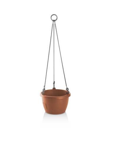 Gardenico Samozavlažovací závesný kvetináč Marina terakota, pr. 25 cm