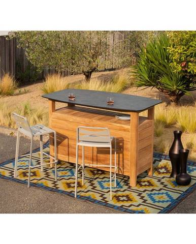 Sivý záhradný barový set pre 2 Navy & Spring - Ezeis