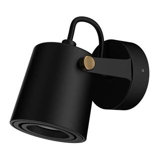 SULION Čierne nástenné svietidlo  Ibai, výška 11 cm, značky SULION