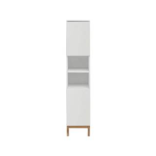 Biela vysoká kúpeľňová skrinka 30x161 cm Mirza - Støraa
