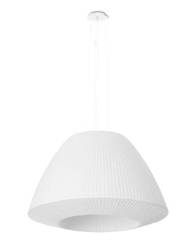 Biele závesné svietidlo so skleneným tienidlom ø 60 cm Soprano - Nice Lamps