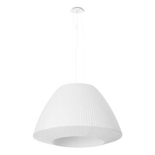 Nice Lamps Biele závesné svietidlo so skleneným tienidlom ø 60 cm Soprano - , značky Nice Lamps