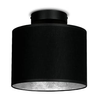 Sotto Luce Čierne stropné svietidlo s detailom v striebornej farbe  MIKA XS CP, ⌀ 20 cm, značky Sotto Luce