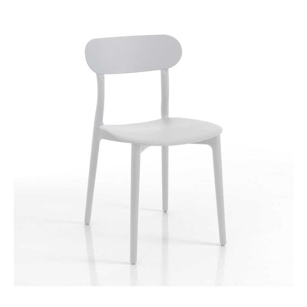 Tomasucci Biela plastová záhradná stolička Stoccolma - , značky Tomasucci