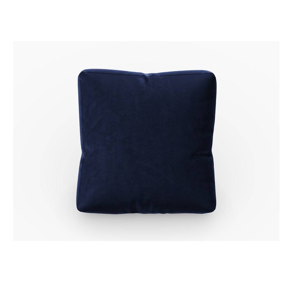 Cosmopolitan Design Modrý zamatový vankúš k modulárnej pohovke Rome Velvet - , značky Cosmopolitan Design