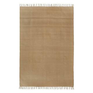 Svetlohnedý ručne tkaný bavlnený koberec Westwing Collection Agneta, 120 x 180 cm