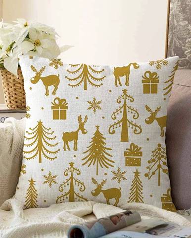Vianočná žinylková obliečka na vankúš Minimalist Cushion Covers Christmas, 55 x 55 cm
