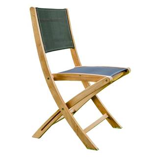 Ezeis Sada 2 skladacích záhradných stoličiek z teakového dreva  Navy, značky Ezeis