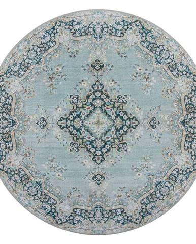 Modrý prateľný okrúhly koberec ø 180 cm Colby - Flair Rugs