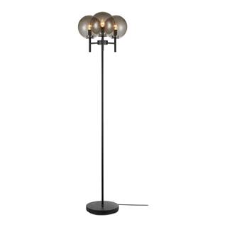 Markslöjd Čierna voľne stojacia lampa v čiernej farbe  Crown Floor 3L, výška 1,47 cm, značky Markslöjd