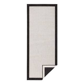NORTHRUGS Čierno-krémový vonkajší koberec  Panama, 80 x 250 cm, značky NORTHRUGS