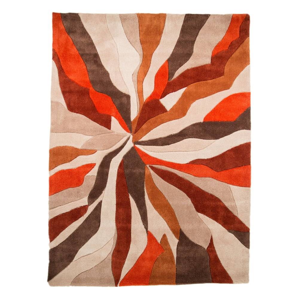 Flair Rugs Oranžový koberec  Splinter, 120 x 170 cm, značky Flair Rugs