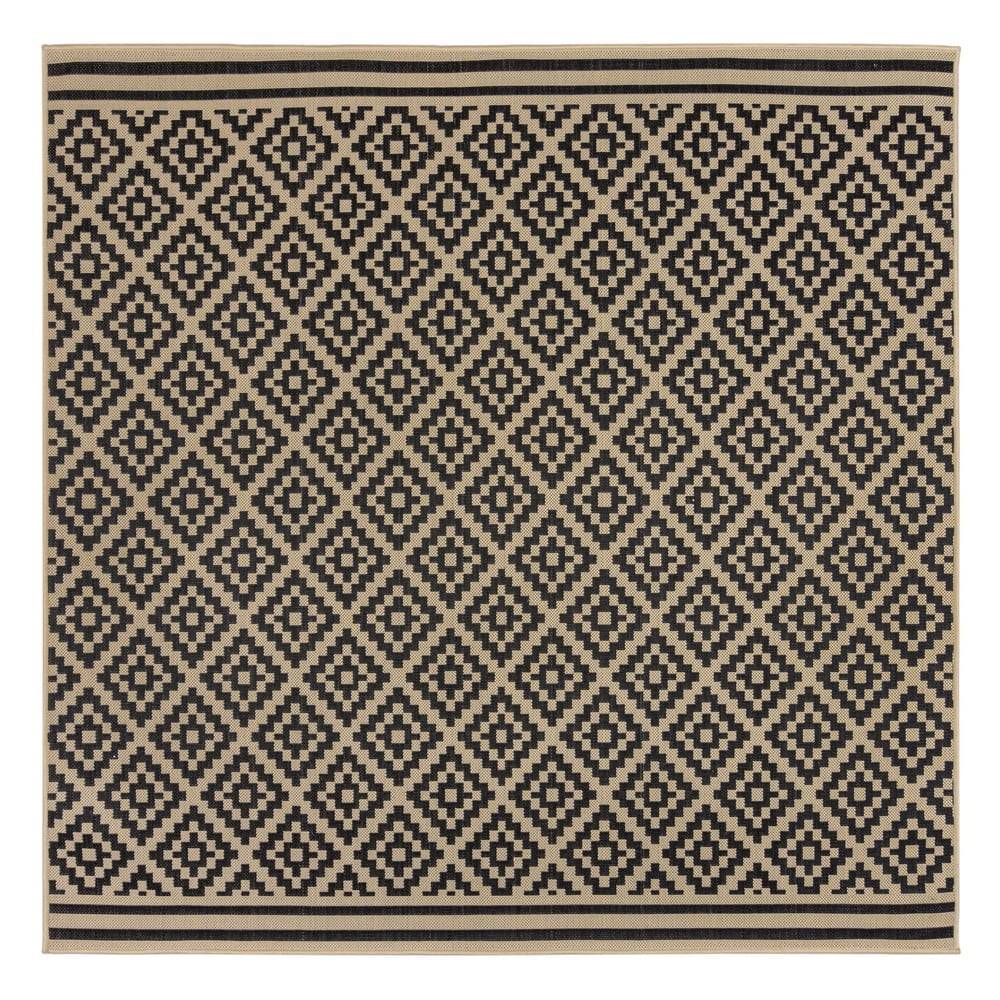 Flair Rugs Čierno-béžový vonkajší koberec 200x200 cm Moretti - , značky Flair Rugs