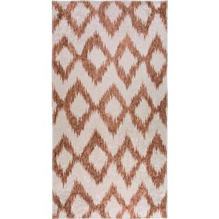 Bielo-oranžový umývateľný koberec 50x80 cm - Vitaus