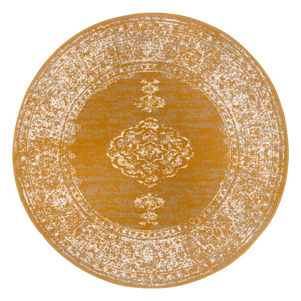Hanse Home Žltý/oranžový okrúhly koberec ø 160 cm Méridional - , značky Hanse Home