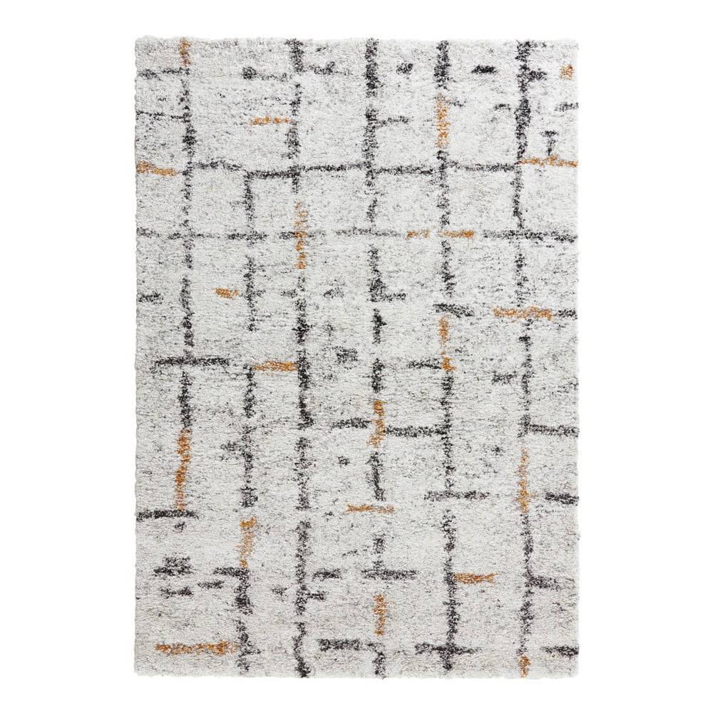 Mint Rugs Krémovobiely koberec  Grid, 80 x 150 cm, značky Mint Rugs