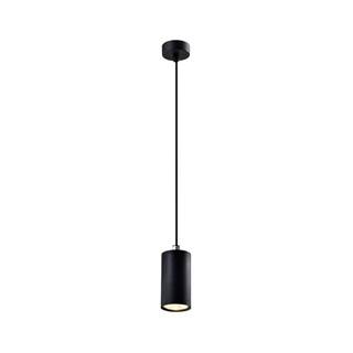 Candellux Lighting Čierne závesné svietidlo s kovovým tienidlom ø 7 cm Tubo - , značky Candellux Lighting