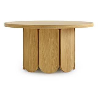 Woodman Okrúhly konferenčný stolík s doskou v dubovom dekore v prírodnej farbe 78x78 cm Soft - , značky Woodman