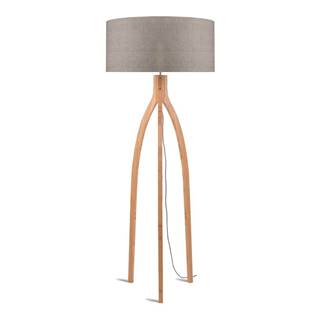 Good&Mojo Stojacia lampa s béžovým tienidlom a konštrukciou z bambusu  Annapurna, značky Good&Mojo