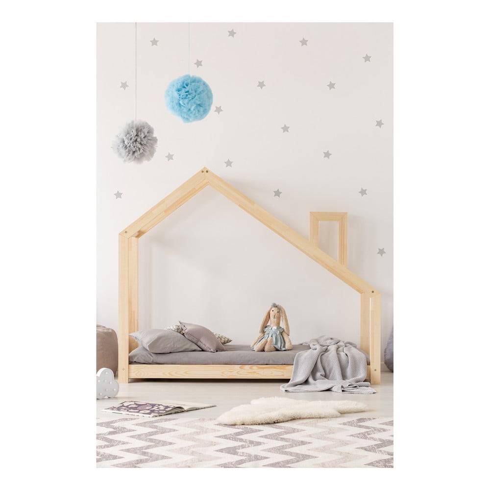 Adeko Domčeková posteľ z borovicového dreva  Mila DMS, 140 x 200 cm, značky Adeko