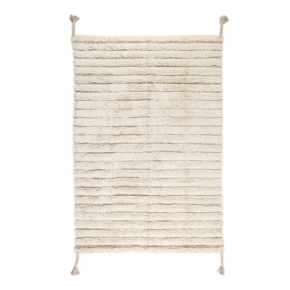 Nattiot Krémovo-svetlo hnedý prateľný koberec 100x150 cm Dalia - , značky Nattiot