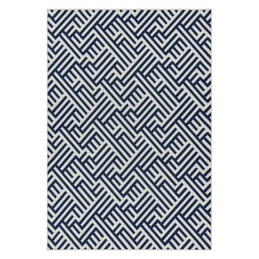 Asiatic Carpets Modro-biely koberec  Antibes, 120 x 170 cm, značky Asiatic Carpets