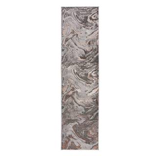 Flair Rugs Sivo-béžový behúň  Marbled, 60 x 230 cm, značky Flair Rugs