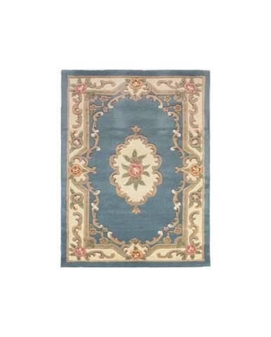 Modrý koberec z vlny Flair Rugs Aubusson, 150 x 240 cm