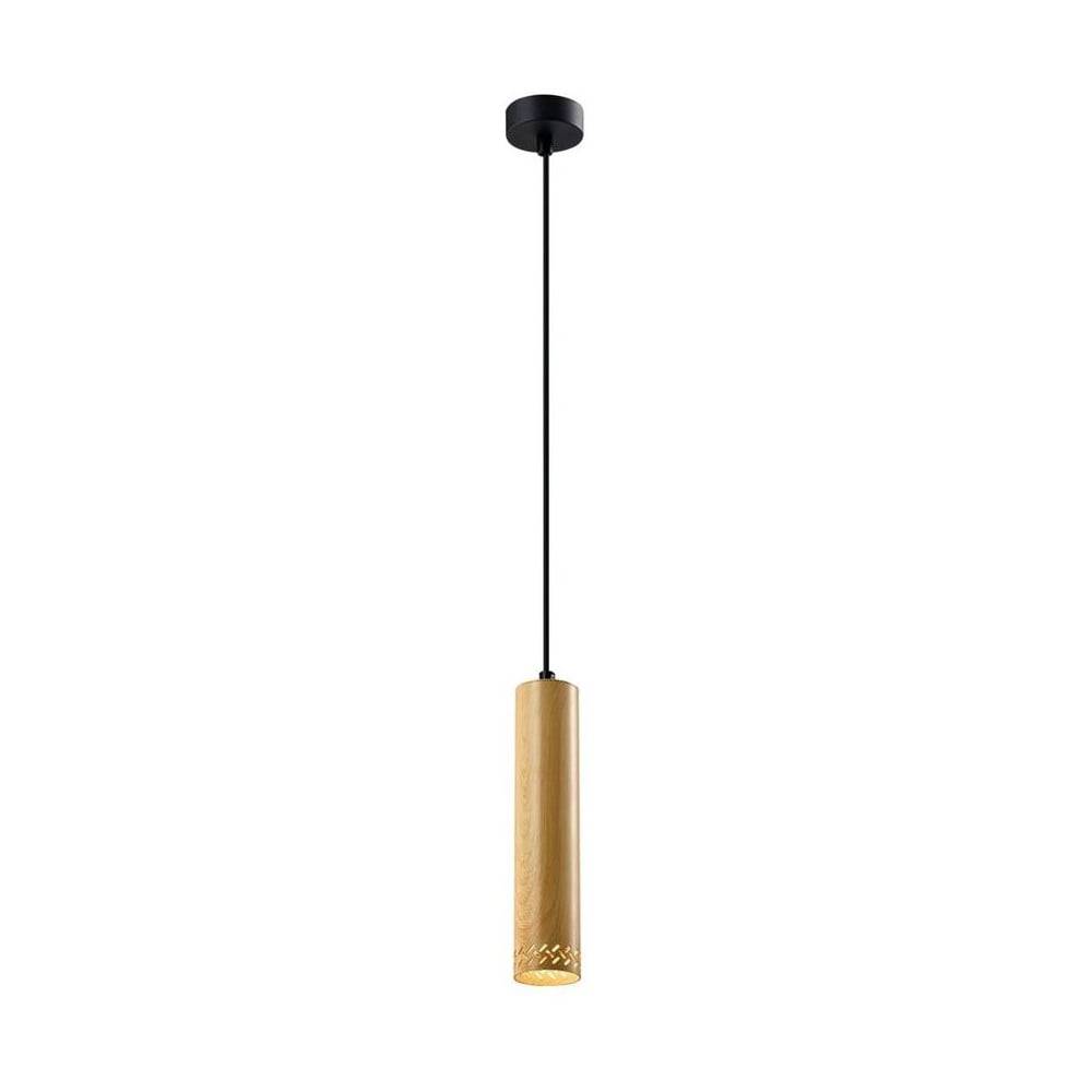 Candellux Lighting Závesné svietidlo s kovovým tienidlom v čierno-zlatej farbe ø 7 cm Tubo - , značky Candellux Lighting