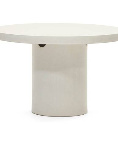 Betónový okrúhly záhradný jedálenský stôl ø 120 cm Aiguablava - Kave Home