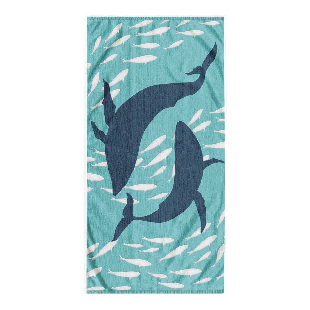 DecoKing Modrá plážová osuška 90x180 cm Dolphin - , značky DecoKing
