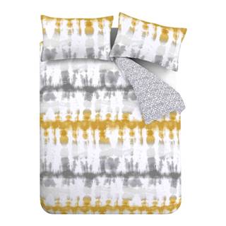 Žlto-sivé bavlnené obliečky 200x135 cm Hermosa - Pineapple Elephant