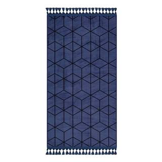 Modrý umývateľný koberec 180x120 cm - Vitaus