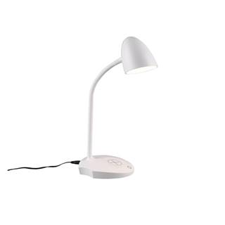 Biela LED stolná lampa (výška 38 cm) - Trio