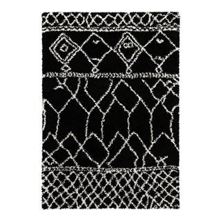 Think Rugs Čierny koberec  Scandi Berber, 160 x 220 cm, značky Think Rugs