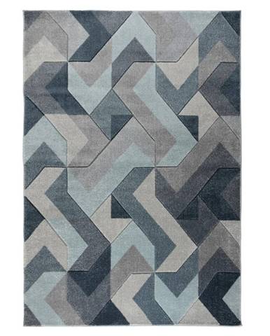 Modro-sivý koberec Flair Rugs Aurora, 160 × 230 cm