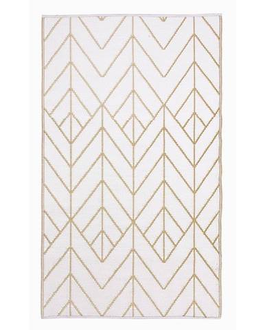 Béžovo-zlatý obojstranný vonkajší koberec z recyklovaného plastu Fab Hab Sydney, 150 x 240 cm